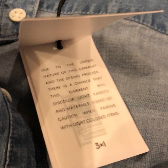 3x1 Mandarin Collar Shirt in Corfu XS - Picture 4 of 7